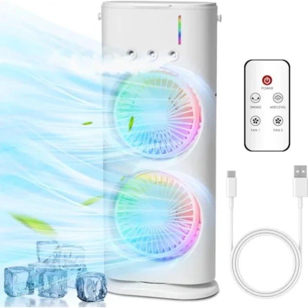 پنکه رومیزی مدل دو فن FH-666