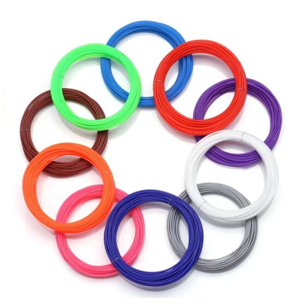 بسته ۶ رنگی مواد مصرفی فیلامنت مخصوص قلم طراحی سه بعدی PLA